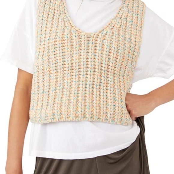 Free People Colorful Knit Tank Top - Picture 7 of 8